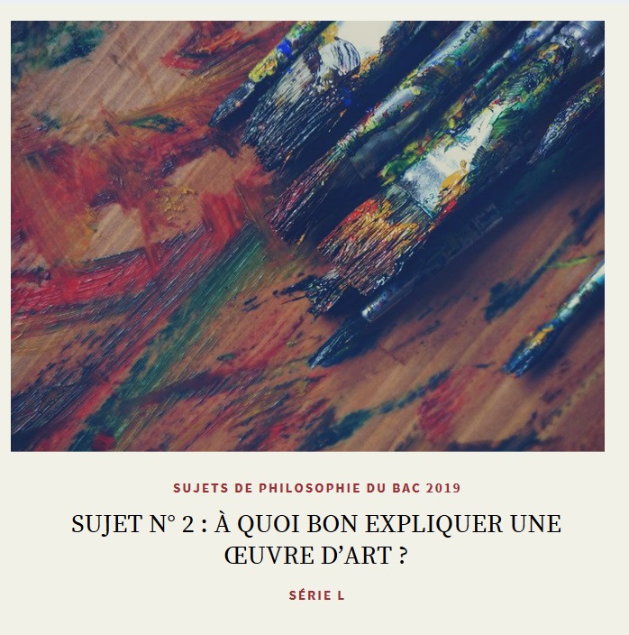À quoi bon expliquer une œuvre d’art ?